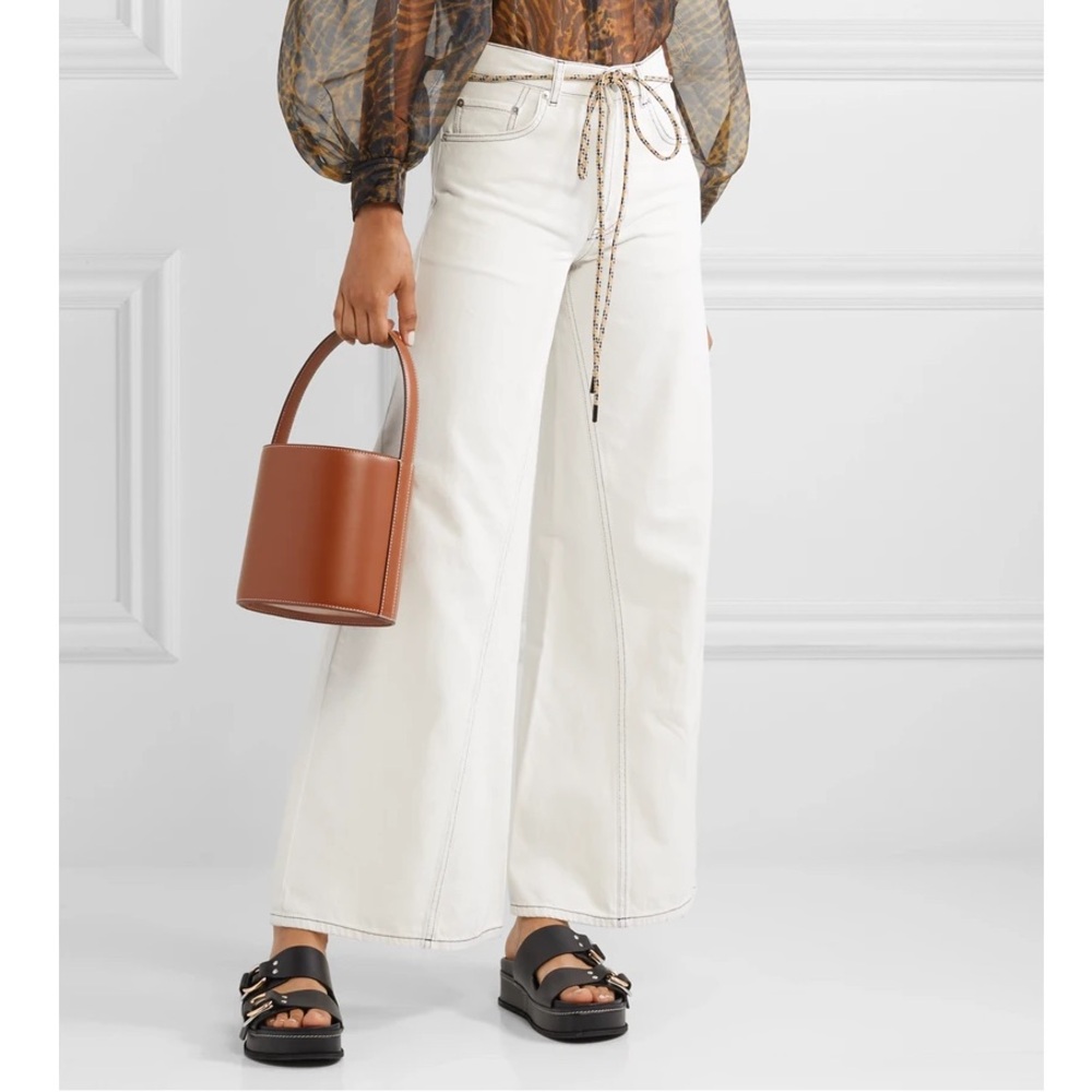 Ganni High Rise Wide-Leg Jeans